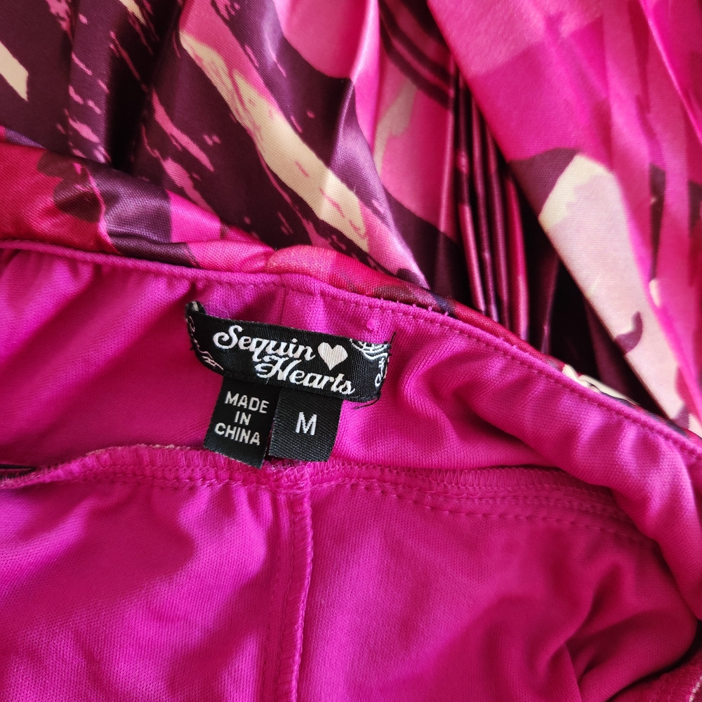 Sequin Hearts Vibrant Pink Maxi Dress - Picture 8 of 8